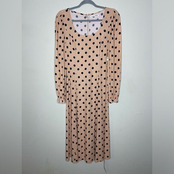 NWT Reformation Woodstock Midi Pink Ibiza Dress Dots Size 0 - Picture 6 of 11